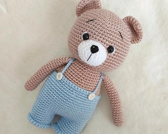 Crochet Bear Doll, Crochet Animals, Amigurumi Toys, Crochet Toys, Toys For Sale, Stuffed Animals, Stuffed Toys, Knitted  Personalized Toy,