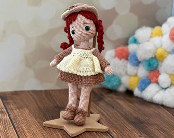 Anne Shirley, Ana de las Tejas Verdes, Ana con una E, Muñeca Anne Shirley de ganchillo, Príncipes hechos a mano, Amigurumi Anne Shirley, Príncipes de ganchillo