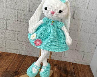 Los más vendidos, Conejito de crochet en venta, Conejo personalizado en venta, Animales de crochet personalizados, Conejito de orejas largas, Conejito de peluche, Conejo de crochet