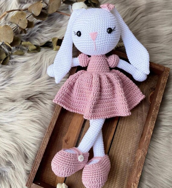 Crochet Rabbit Crochet Animals Finished Rabbit Amigurumi - Etsy