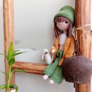 MODA Chica, Muñeca de crochet, Muñeca amigurumi de crochet, Muñeca de crochet en venta, Regalo para el día de la madre de una hija