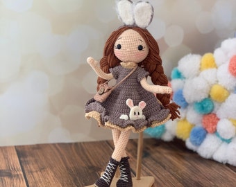 Crochet Doll for Sale, Amigurumi Doll for Sale, Crochet Amigurumi Doll, Princess Doll, Stuffed Doll, Cuddle Doll, Amigurumi Girl, Plush Toys