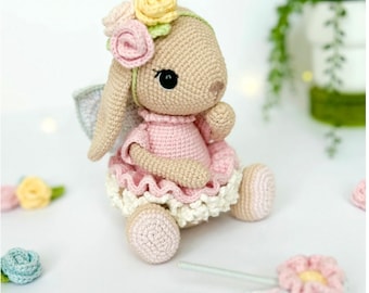 Personalisierte Häkelpuppe Hase