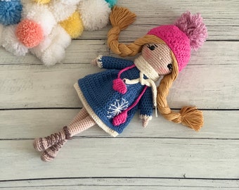 Crochet Doll for Sale, Amigurumi Doll for Sale, Crochet Handmade Doll, Princess Doll, Stuffed Doll, Cuddle Doll, Amigurumi Girl, Plush Toys