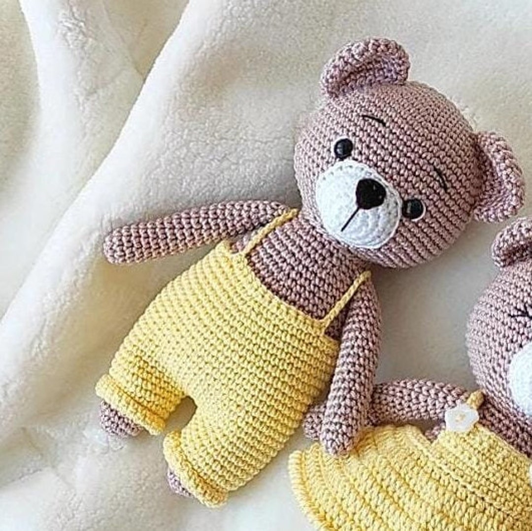 let's make Natural Crochet Stuffed Animal for Babies Newborn - Knitted Doll  Baby Rattle Soft Cotton Sleep Toy Baby First Friend - Gift for Baby