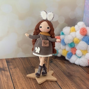 Boneca de crochê para venda, boneca amigurumi para venda, boneca de crochê amigurumi, boneca princesa, boneca de pelúcia, boneca de abraço, menina amigurumi, brinquedos de pelúcia