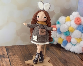 Crochet Doll for Sale, Amigurumi Doll for Sale, Crochet Amigurumi Doll, Princess Doll, Stuffed Doll, Cuddle Doll, Amigurumi Girl, Plush Toys