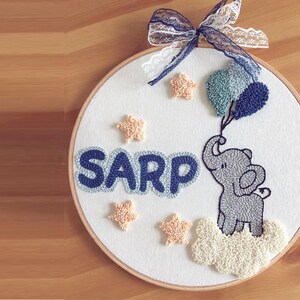 Bordado personalizado, Bordado de cartas, Bordado de bebé, Regalo de puñetazo de bebé personalizado, Regalo de bordado, Regalo personalizado