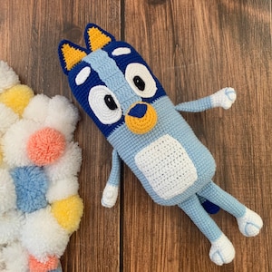 Heeler Plush Toys, Crochet Bluey, Blue Heeler Toys, Crochet Heeler, Crochet Toys, Plush Doll, Movie Characters, Knitted Toys,