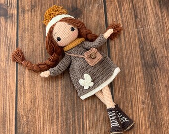 Crochet Doll for Sale, Amigurumi Doll for Sale, Crochet Amigurumi Doll, Princess Doll, Stuffed Doll, Cuddle Doll, Amigurumi Girl, Plush Toys