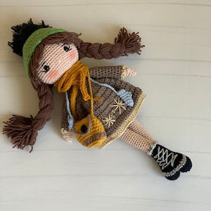 Valentine&#39;s Day Gift, Crochet Doll for Sale, Amigurumi Doll for Sale, Crochet Amigurumi Doll, Princess Doll, Stuffed Doll, Amigurumi Girl