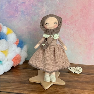 Crochet Hijab Doll,Crochet Muslim Doll, Princess Doll, Crochet Princess Doll For Sale, Amigurumi Muslim Doll, Covered Doll For Sale