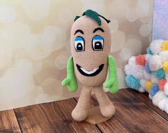Muñeca de patata tejida a crochet, Animales de crochet, Juguetes amigurumi, Juguetes de crochet, Juguetes a la venta, Animales de peluche, Juguetes de peluche, Juguete personalizado de punto,