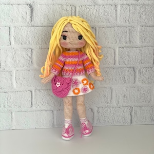 Crochet Enid Sinclair, Enid Sinclair Doll, Handmade Enid Doll, Wednesday Addams, Enid Sinclair Doll, Enid & Wednesday Crochet Doll, Enid