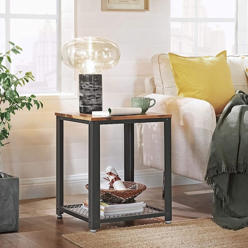 Modern Industrial Side Table Etsy