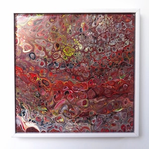 Acrylic Pour Painting, Original Fluid Art, Abstract Artwork - ‘The Babe’ - 30x30