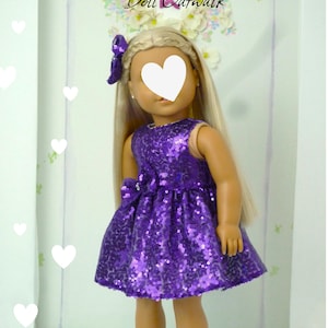 sequin dress toy A Star is Born Sequins 5-6 a soft pink tulle skirt adorned with shimmering stars flows gracefully Sequins Doll Dress - Etsy