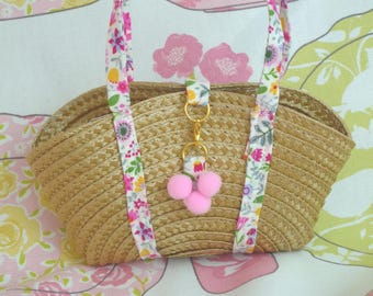 Handmade Straw Beach Bag: Doll Accessories for 18 Inch Dolls