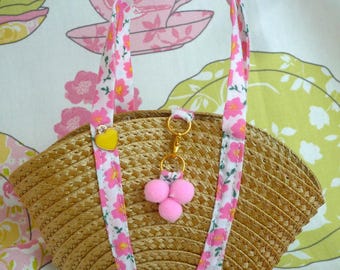 Handmade Straw Beach Bag: Doll Accessory for 18 Inch Dolls
