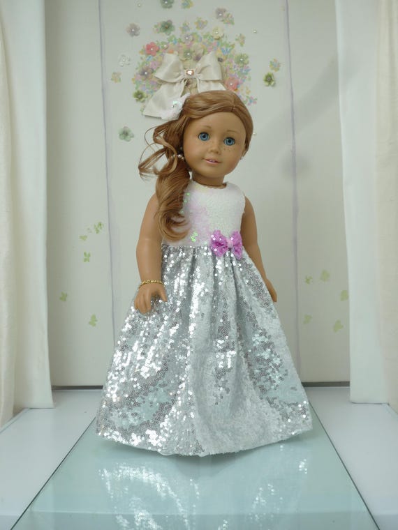 american girl sequin dress American Girl x Janie and Jack Sparkly Cream Celebration Dress for Little Girls & Girls