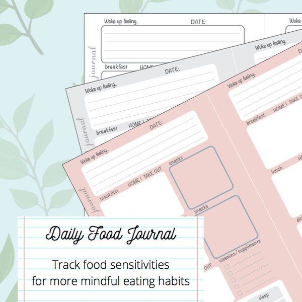 Celiac Food Journal Etsy celiac-food-journal-etsy