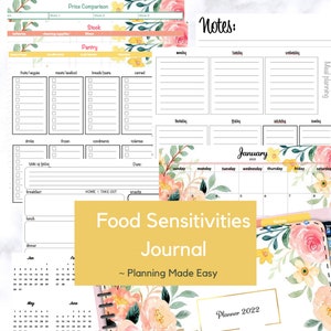 Food Sensitivities Digital Planner Download GoodNotes5
