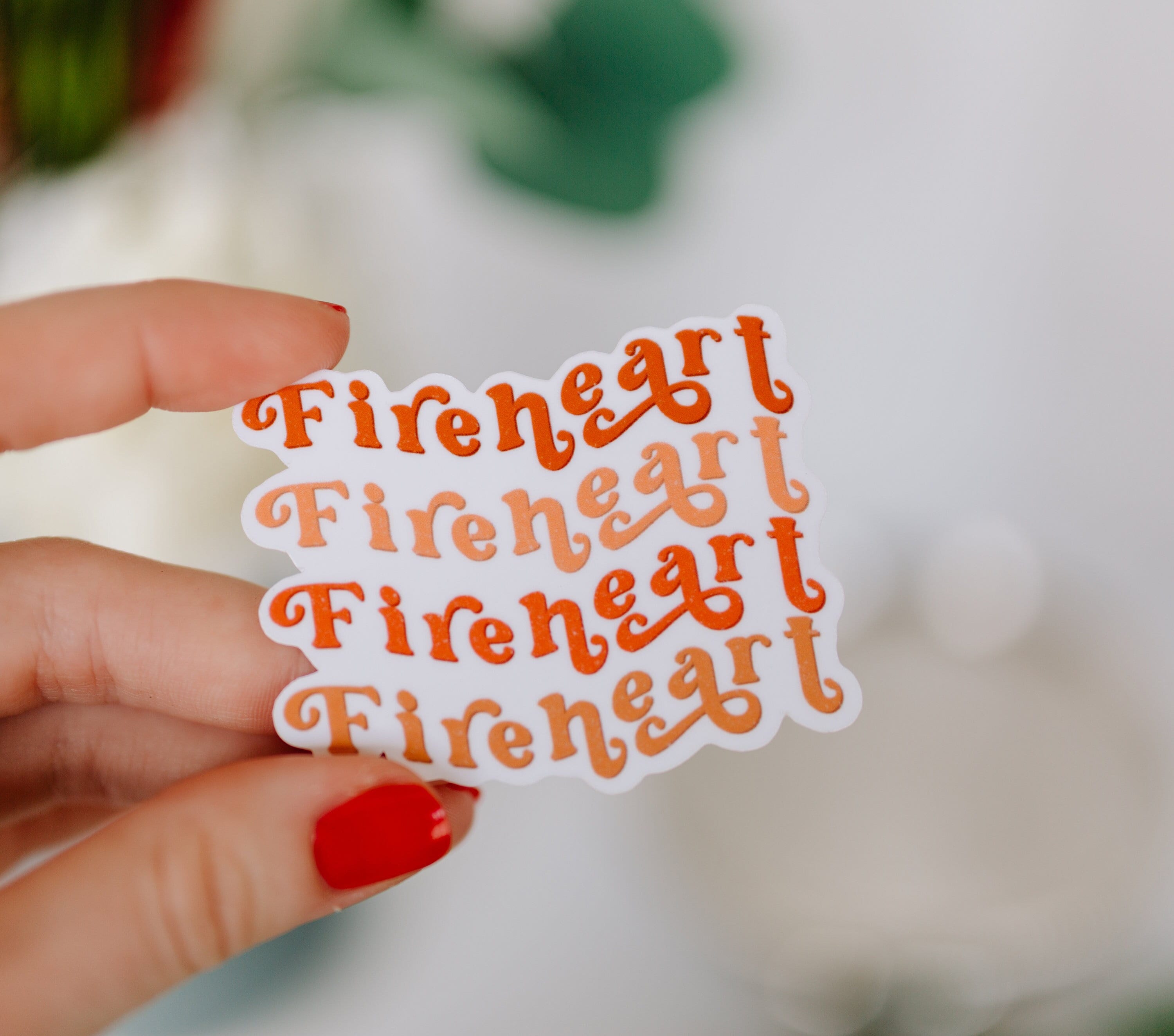Fireheart Sticker Fireheart Sticker, Free Shipping, Weatherproof Sticker, Business ...