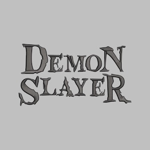 Demon Slayer Embroidery File, Instant Download, Multiple Machine Formats, Anime Manga Embroidery