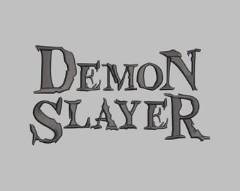 Demon Slayer Embroidery File, Instant Download, Multiple Machine Formats, Anime Manga Embroidery