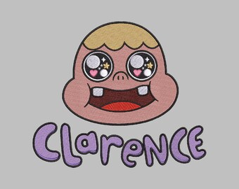 Fichier de broderie Clarence, téléchargement immédiat, plusieurs formats de machine, broderie d'émission de télévision