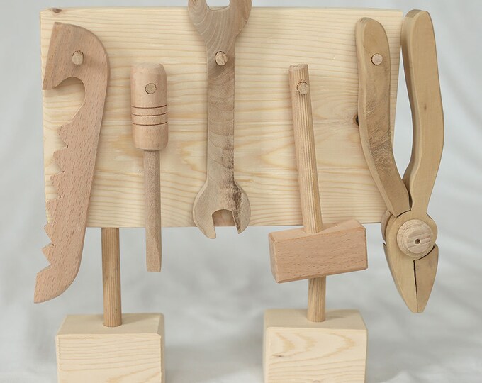 Wooden Repair Set Mini Wooden Tool Set Toy Wooden Toy Etsy