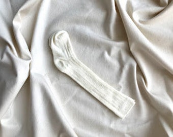 White Baby Socks, Cotton Socks, Ecru Baby Socks, Cotton Ecru Socks