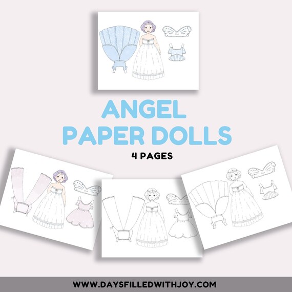 angel paper dolls