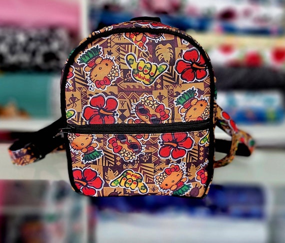 heno Lingüística maleta HK Aloha Hawaii Hawaiian Tribe Design Mini Backpack - Etsy