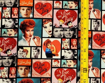 I Love Lucy Fabric Etsy
