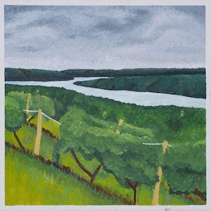 Digitale afdruk Keuka Lake-schilderij