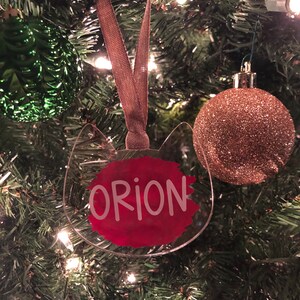 Personalized Cat Ornament