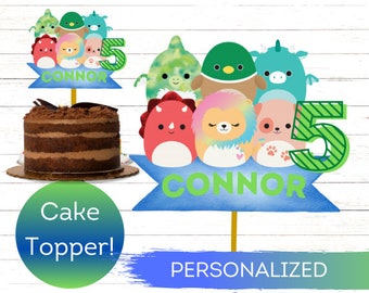 Squishmallow Printable Cake Topper - Etsy