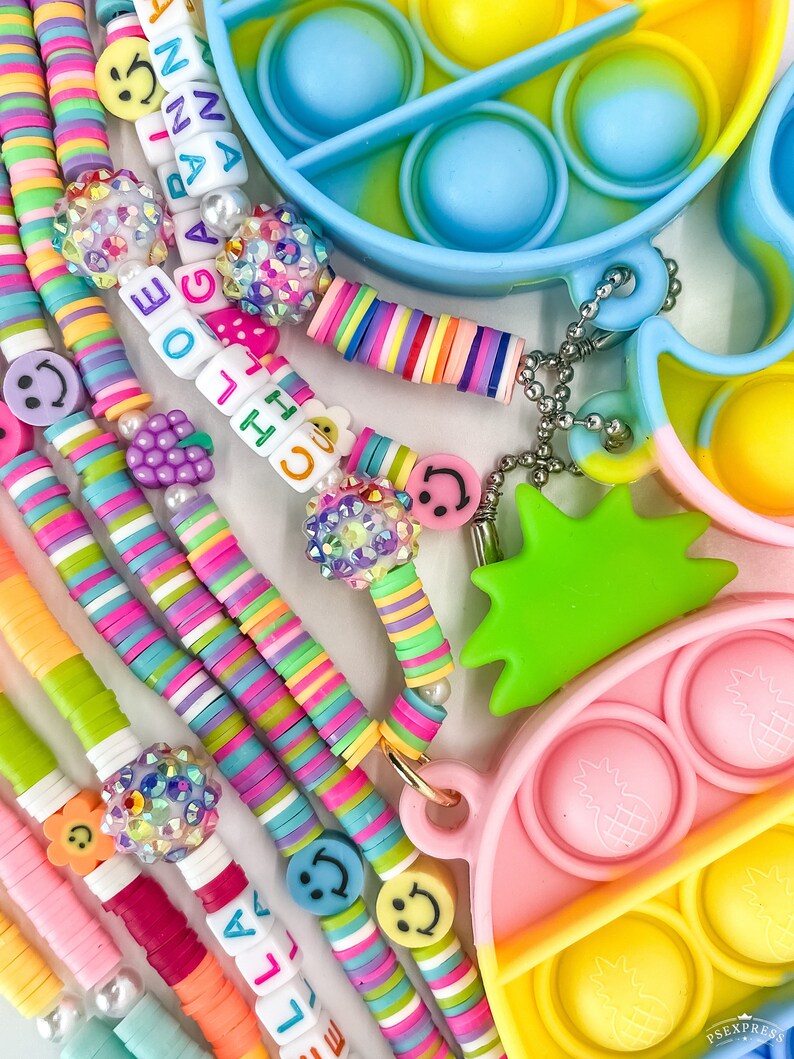 Pop It Fidget Toy Keychain With Ninja Star Popit and Trendy Etsy