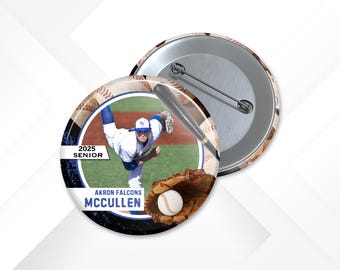 Personalized Baseball Photo Pin: Team Spirit Keepsake, Athlete Gift