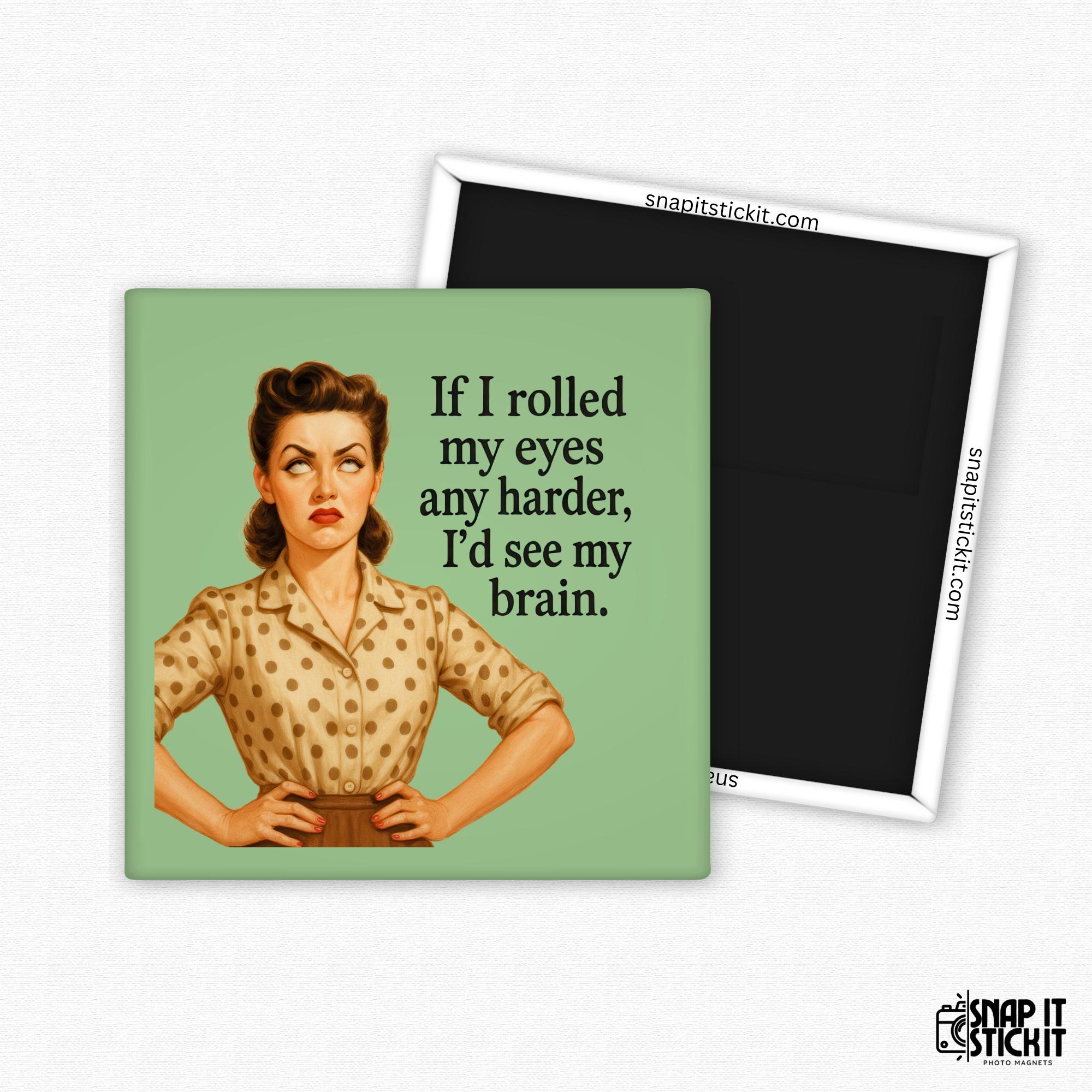 It's A Fake My Own Death Kinda Of Day 2" X 3" Fridge Magnet Refrigerator Vintage Art Image Gift Retro Funny Humor