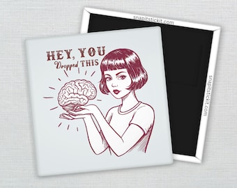 Sarcastic Retro Women Magnet: Funny Fridge Decor, Sassy Gag Gift