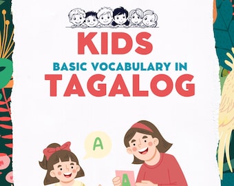 42-Page Tagalog-English  Vocabulary Worksheets for Kids