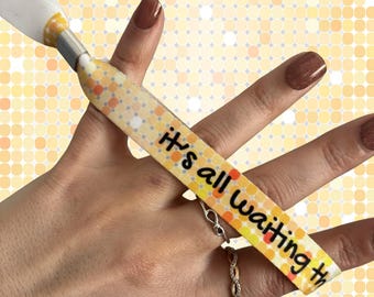 It's All Waiting There For You Wristband | Song Lyrics | Quote | Slogan | Concert Keepsakes