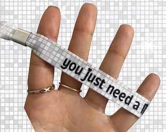 You Just Need a Little Love Wristband | Song Lyrics | Quote | Slogan | Concert Keepsakes