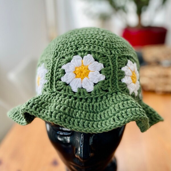 Daisy Sun Hat Etsy