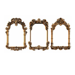 Baroque Mirror Frame STL & CNC Router File | 3D Printable Decorative Frame | Digital Download | Wall Decor | CNC Carving Design