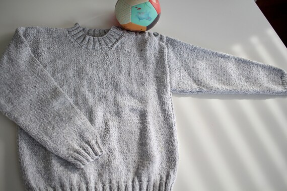 CottonAndYarnCo The Colin- Boys Sweater - Gray