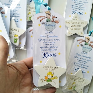 Segnalibro personalizzato, segnaposto con calamite piccolo principe, magneti con frasi motivazionali per battesimo, compleanno, comunione