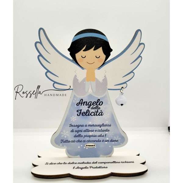 Angeli in legno, richiamo degli angeli, regali di compleanno, regali personalizzati, regali per la casa nuova, regali per la coppia